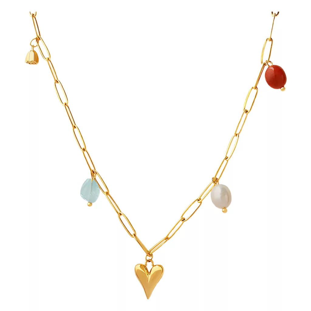 Collier Romy en acier inoxydable doré