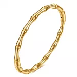 Bracelet jonc doré en acier inoxydable avec fermoir magnétique