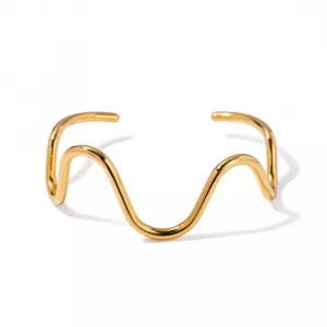 Bracelet bijoux breloques en acier inoxydable doré