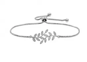 Bracelet tennis pavé de zircons avec fermoir réglable