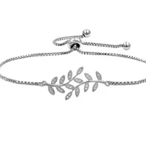 Bracelet tennis pavé de zircons avec fermoir réglable