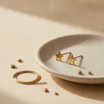 Puces d'oreilles étoile dorées en acier inoxydable