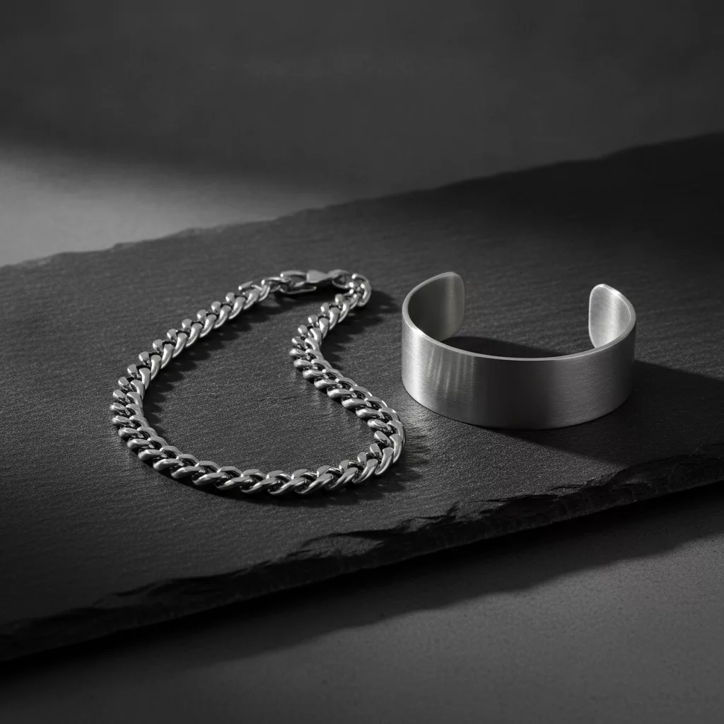 Bijoux homme en acier inoxydable