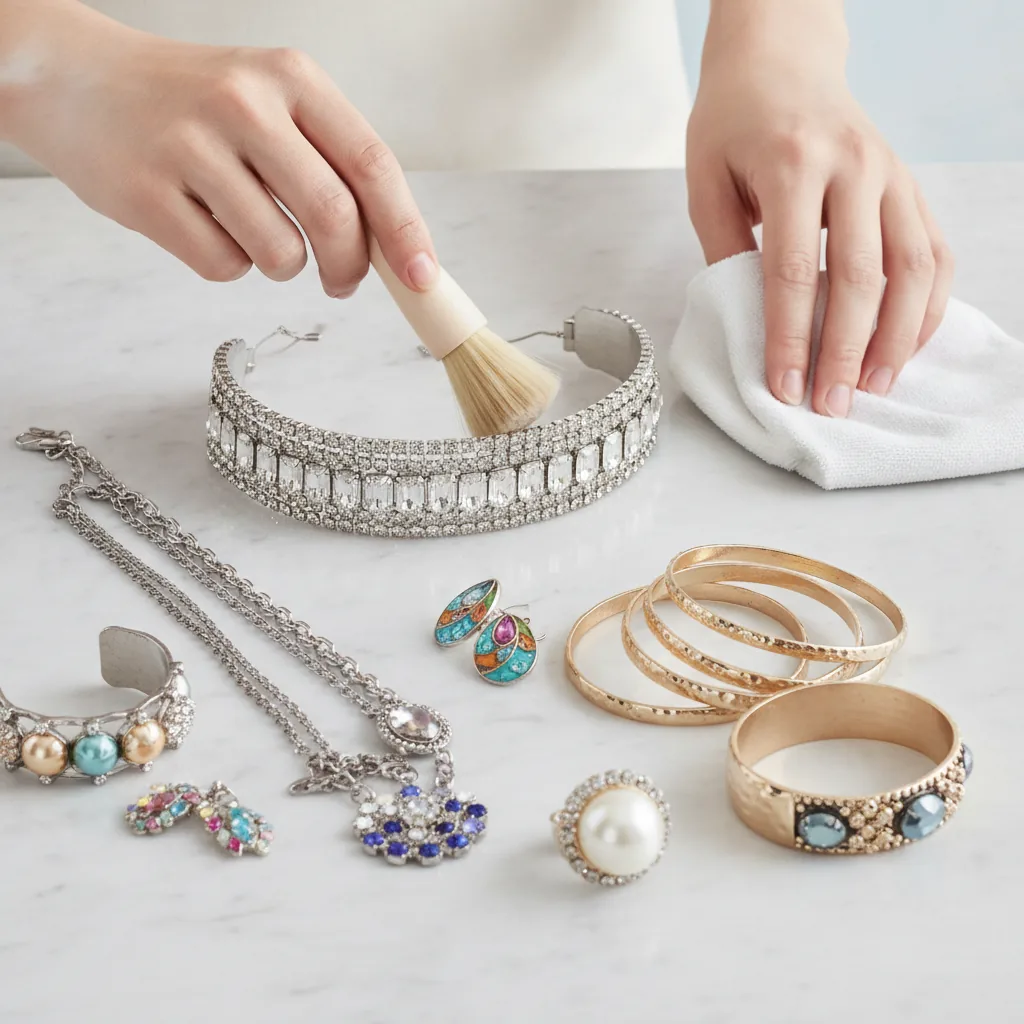 Illustration – Comment nettoyer des bijoux fantaisie les techniques des pros