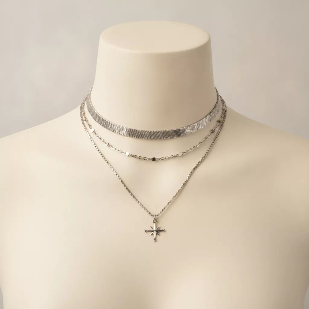 Colliers en acier inoxydable superposés
