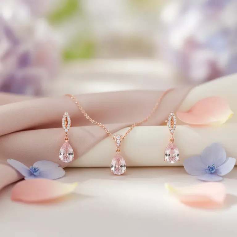 Parure de bijoux délicate pour demoiselle d'honneur