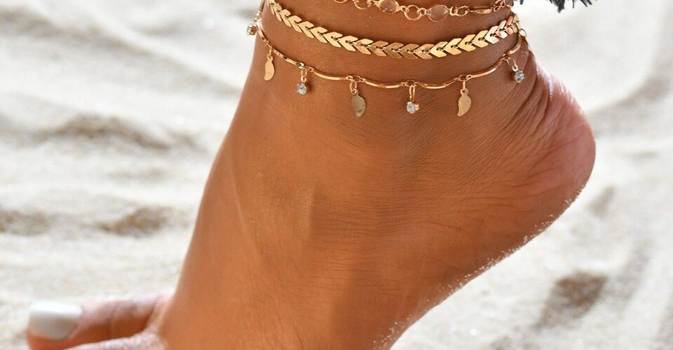 bracelet chaine de cheville quelle pieds